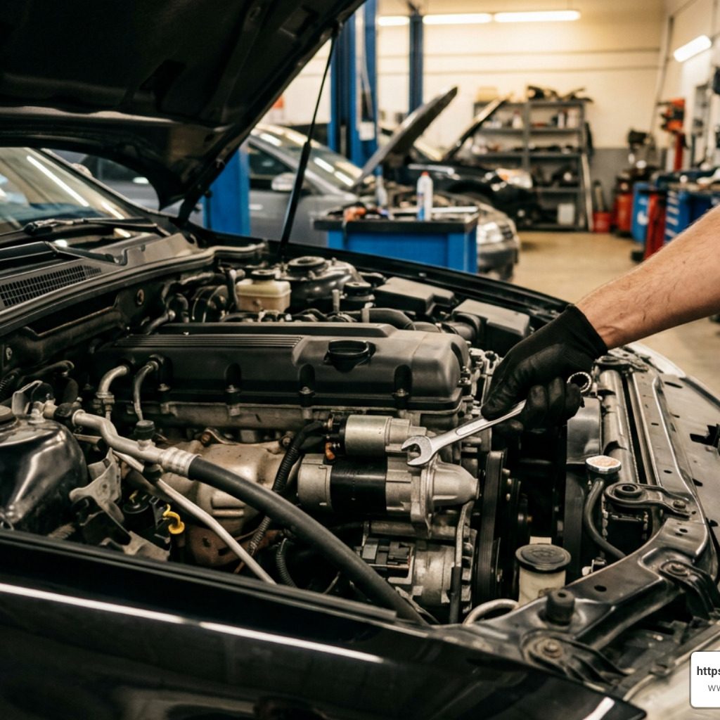 audi a4 starter motor replacement